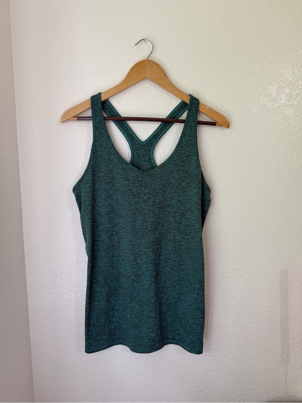 Patagonia Women’s Fleur Heathered Green Racerback Tank Top